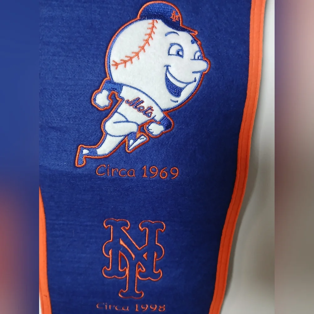 Winning Streak Sports Cooperstown Collection New York‎ Mets Wool Felt Banner MLB